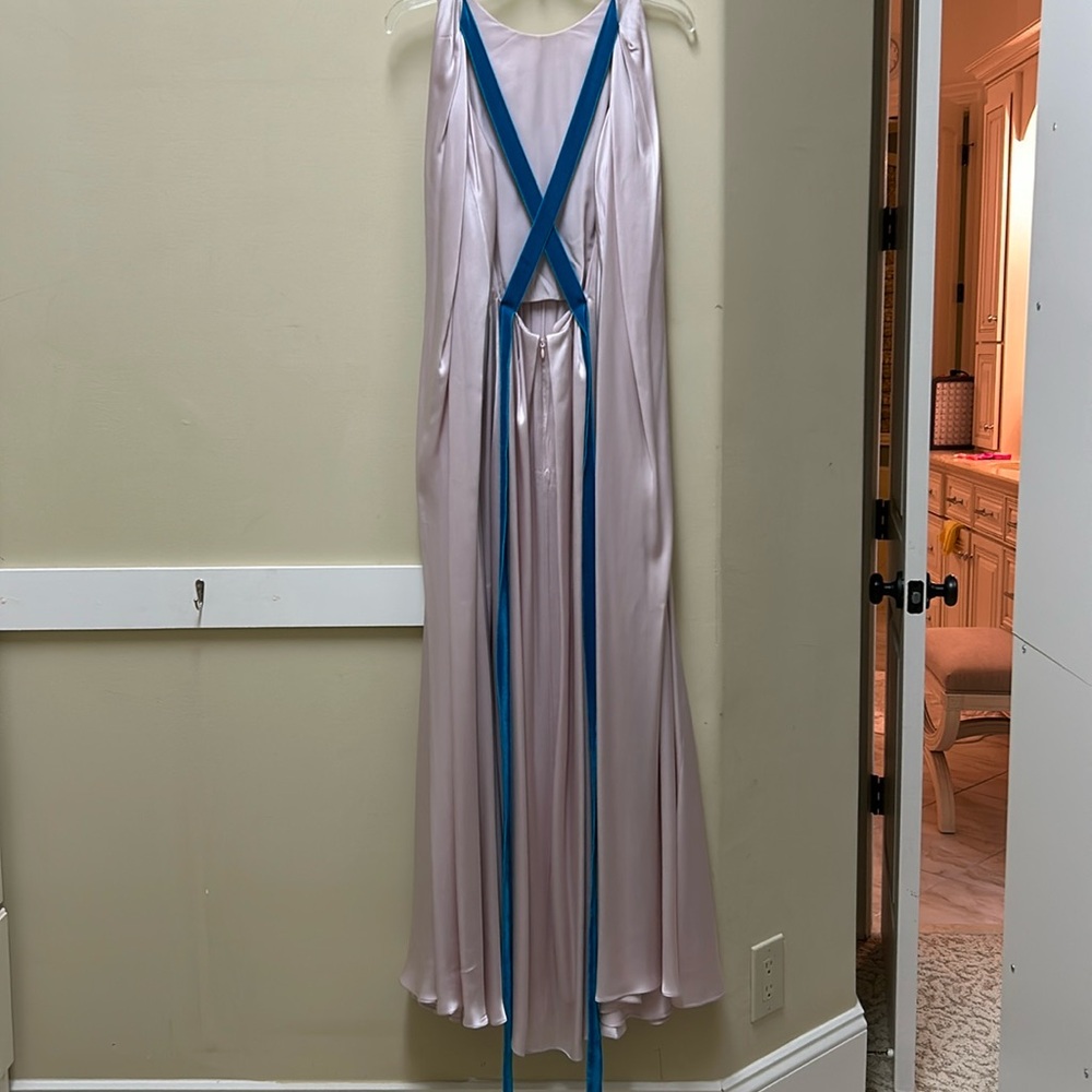 Roksanda gown pink with teal size 8